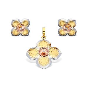 Italian Gold Pendant Set