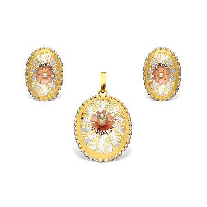 Italian Gold Pendant Set