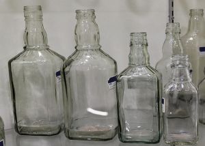 glass bottles