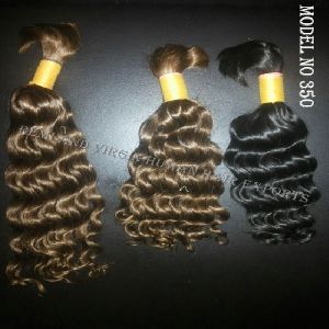 Cuticle Color Bulk Curly Human Hair