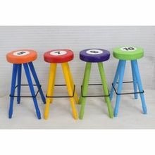 High Quality Industrial Leather Iron Wooden Bar Stool