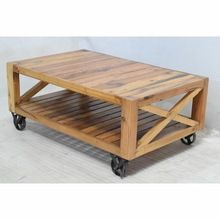 wood coffee table