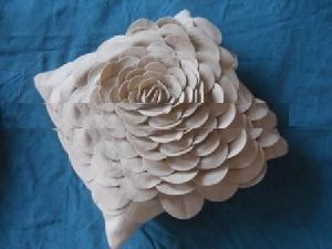 Felt Flower cushion cover