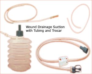 Wound Drainage Suction wtih Tubing and Trocar