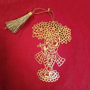 Krishna Design Metal Bookmark