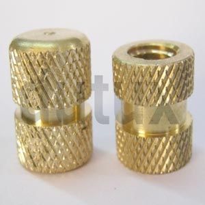 Double Knurling Brass Insert