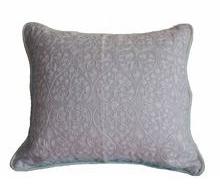 White Designer Embroidery Cushion Cover