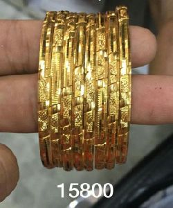 Micron Gold Plated Bangles