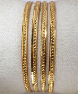 Diamond Yellow Gold Bangles