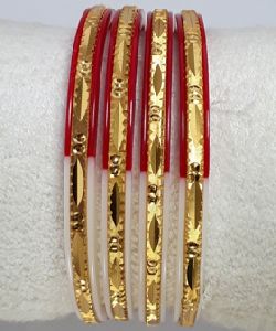 Gold CNC Bangles