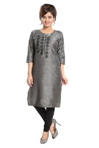 Ladies Silk Kurtis