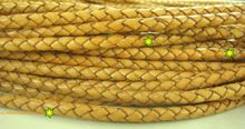 Yellow Braided Bolo Leather Cord