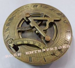 Brass Drum Sundial Compass