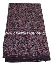 HAND BLOCK PRINTED COTTON AJRAKH FABRIC