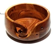 Wood Material Wooden Yarn Bowl Holder
