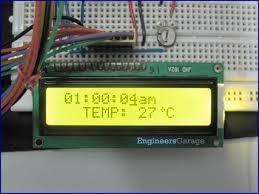 Microcontroller Based Temperature Indicator With LCD