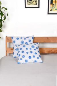 DOTS BLUE CUSHION COVERS 16X16-SET OF 2