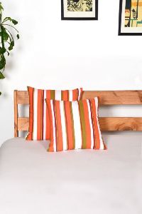 STRIPES ORANGE CUSHION COVERS