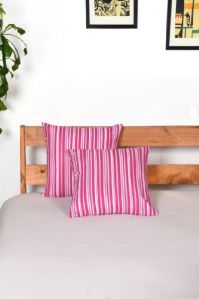 STRIPES PINK CUSHION COVERS