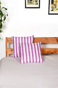 STRIPES PURPLE CUSHION COVERS