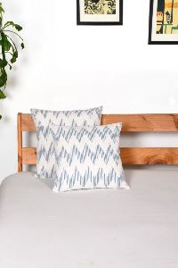 TRIBAL WAVES BLUE CUSHION COVERS