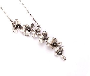 Floral Silver Pendant