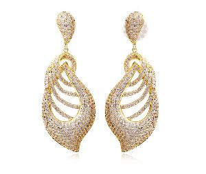 Gold and Diamond earrings