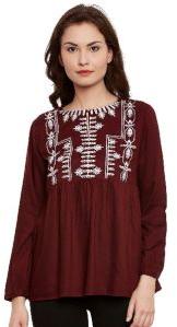 embroidered ladies top