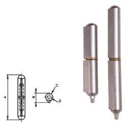 ROUND TOP WELD HINGE WITH GREASE NIPPLE