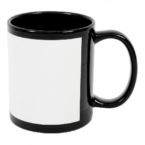 Sublimation Black Patch Mug