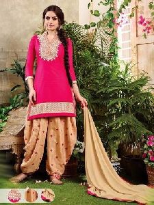 Embroidered Designer Cotton Dress Material