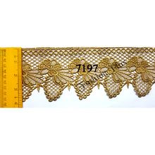 High Quality and Decorative African Gold Zari Lace for Wedding Dress From Fashion Plus