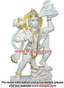 Marble Veer Hanuman Statue