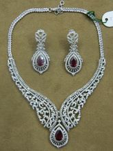 heavy diamond necklace set for women