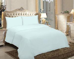 Rever Crown Blue Premium Cotton King Size Bed Sheet