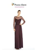 Purple Stretch Evening Dress