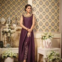 GERMAN SILK TOP WITH HANDWORK SALWAR KAMEEZ