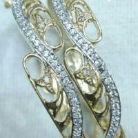 Handmade CZ or American diamond jewelry bangle