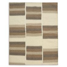 100% Oriented Handknotted Patchwork Rug Striped handwoven Rug