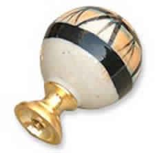 Ceramic Door Knob Wooden