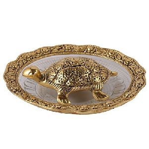 Brass Tortoise In Plate