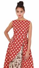 Casual Sleevless Printed Women's Red Maxi-Dress