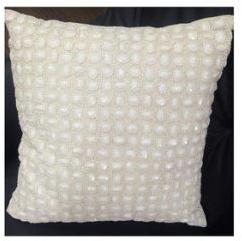 hand embroidered cotton pillow cover