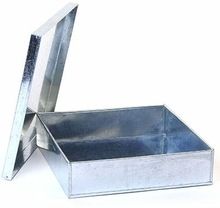 GALVANIZED CHEAP METAL TRAY WITH CAP