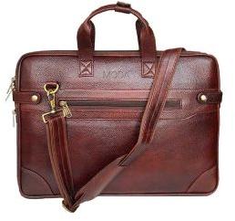 GENUINE LEATHER LAPTOP MESSENGER BAG