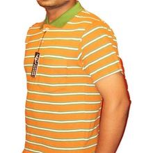 Yarn Dyed Striped Polo T-shirt