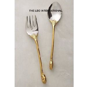 golden cutlery set