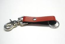 LEATHER KEYCHAIN WITH BELT CLIP CUSTOMIZED