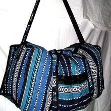 Hand Woven Cotton Backpack Crossbody bag Vegan Duffle