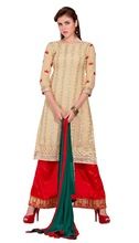 Georgette Embroidered Plazo Suit